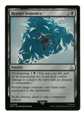 mtg restart the game cards My First Card Made. [Restart] : r/custommagic Exile target permanent Restart Sequence Foil MTG ACR