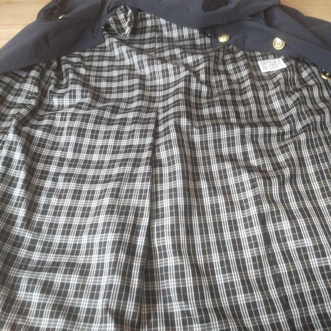 Burberry Blue Label Trench Coat Navy Blue With Check Pattern Size 38 For Women thumbnail 11