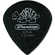 Dunlop Tortex Pitch Black Jazz Guitar Picks 1 Dozen 1.5 mm 12 Pack
