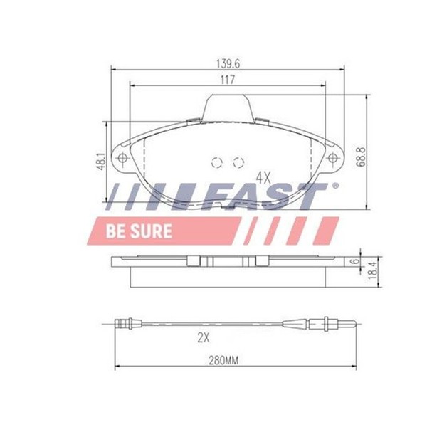Fast BremsbelÄGe Vorne Passend FüR CitroËN Evasion Jumpy Fiat Scudo Ulysse Peuge-image
