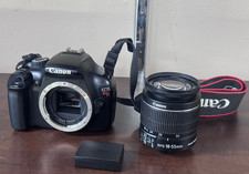 CANON EOS REBEL T3 DSLR DIGITAL CAMERA 12.2MP  18-55mm Lens GOOD USED CONDITION