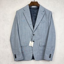 Zara Blazer Mens 38R Blue 2 Button Sport Coat Suit Jacket Spring Summer