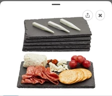 Juvale Mini Slate Charcuterie Boards - 6-Pack, 6 x 8.75 in Sushi  Cheese Platter