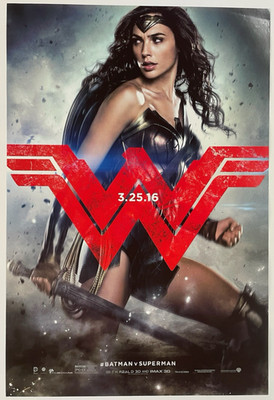 BATMAN V SUPERMAN DAWN OF JUSTICE MOVIE THEATER POSTER 27'' x 40'' DOUBLE SIDED DS