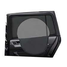 2Pcs Car Window Shade, Zipper Breathable Side Sun Mesh, Auto Stretchy Front