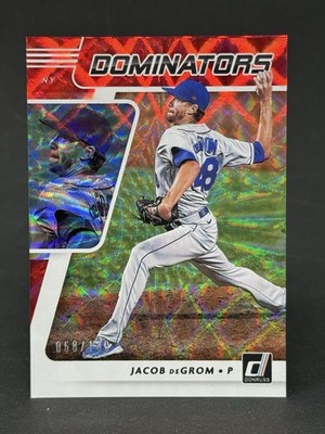 2021 Panini Donruss #DOM2  : Jacob deGrom : Dominators Red /149