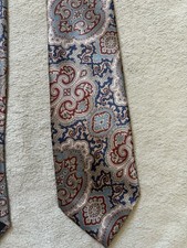 Wembley Men's Paisley Tie - Classic Blue Red Beige 57"-60" 1 Piece
