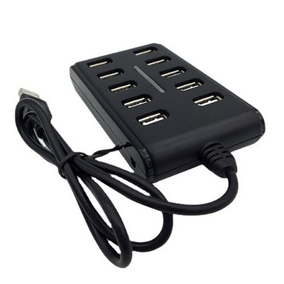 10 Port Hub USB 2.0 High Speed Multiple Splitter Adapter Verlängerungskabel