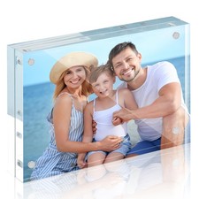 HOUSE DAY 8x10 Magnetic Acrylic Picture Frame Double Sided Desktop Display 1-Pac