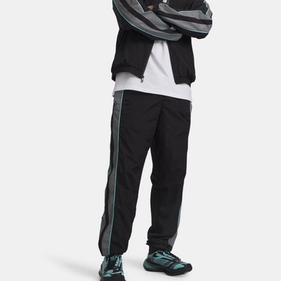 Under Armour x Mansory Icon Track Pants Men's XL Black Grey Teal 6009099 NEW