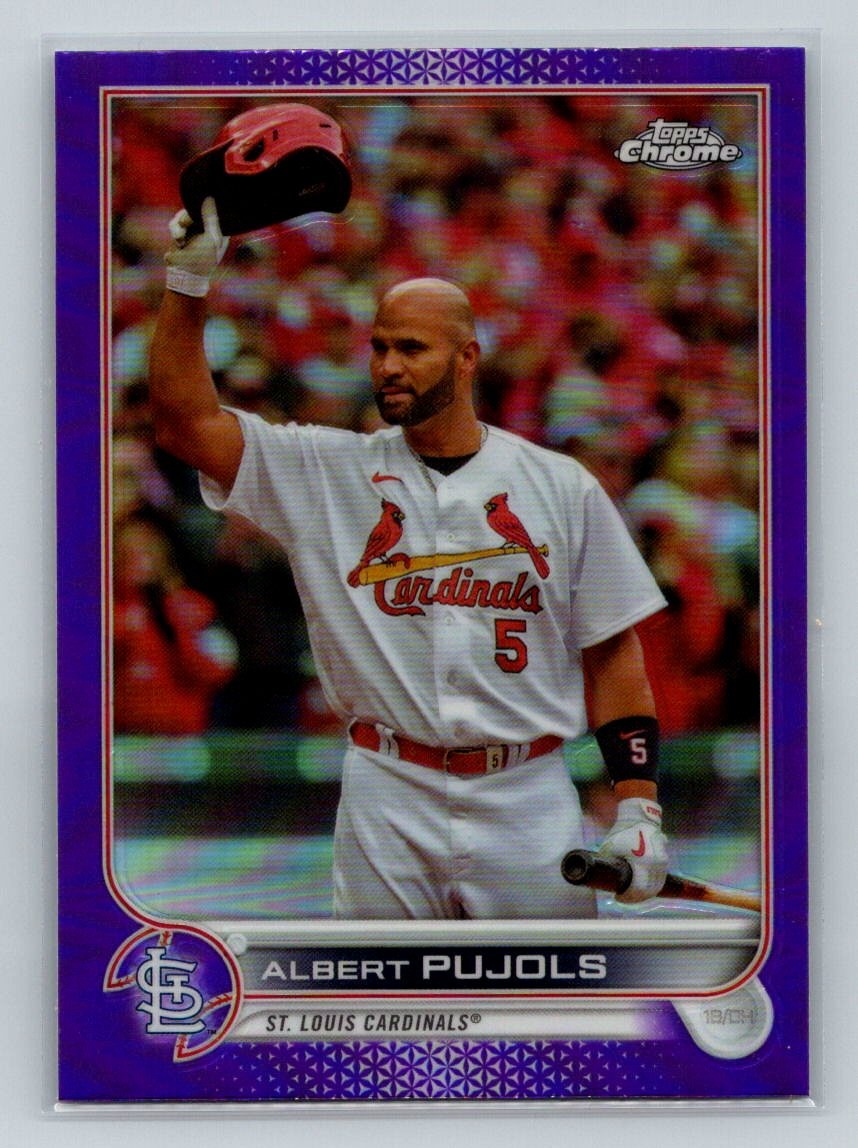 2022 Topps Chrome Update #USC50 Albert Pujols Purple Refractor