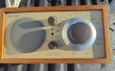 Tivoli Audio Henry Kloss Model ONE AM/FM Radio Walnut Beige Works & Plays Well
