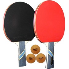 2 Pack of 4 Star Professional Ping Pong Paddle Advanced Training Table Tennis...