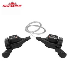 SunRace DLM-90 3x9 Speed Trigger Shifter Set – Black MTB Bicycle Gear Levers.