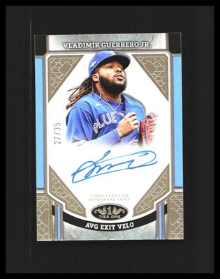 2024 Vladimir Guerrero Jr. Auto - Topps Tier One Gold /35 #ASA-VG Blue Jays 