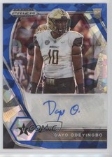 2021 Panini Prizm Draft Picks Blue Ice 20/75 Dayo Odeyingbo #DPA-DAY Auto 04mf