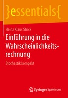 EinfüHrung In Die Wahrscheinlichkeitsrechnung Stochastik Kompakt Strick Buch Ix