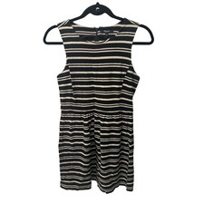 Madewell Afternoon black and white Dress in Textured Stripe size S