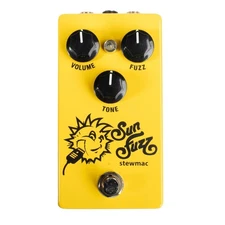 StewMac Sun Fuzz Pedal – Classic 60s-Inspired Fuzz with True Bypass, Silicon...