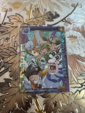 Japanese Digimon Adventure Holo Puzzle Card P5 T.K. Angemon Patamon Vintage 1999