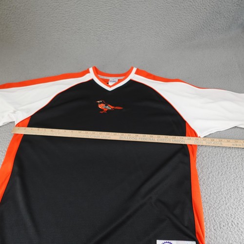 Camicia Vintage Baltimore Orioles Uomo XL Nera MLB Baseball Majestic Poliestere - Foto 4 di 13