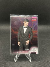 2021-22 Topps Stadium Club Chrome UCL Pedri Pink Red FC Barcelona