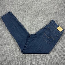 Levi Strauss Signature Mid-Rise Skinny Women 10 Dark Blue Stretch Denim Jeans