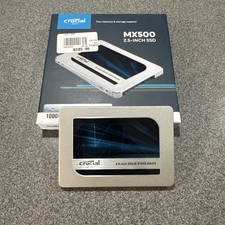 Crucial MX500 1TB SATA Internal SSD 6Gb/s 3D NAND 2.5 Inch CT1000MX500SSD1