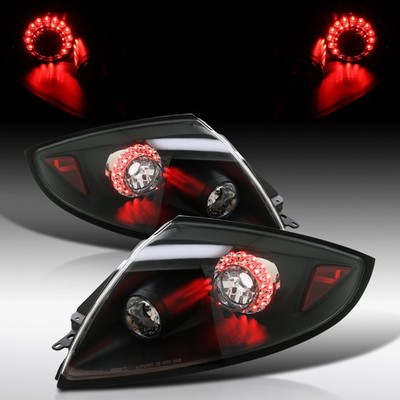 Fit 2006-2011 Mitsubishi Eclipse Black LED Tail Lights Lamps Left+Right 06-11