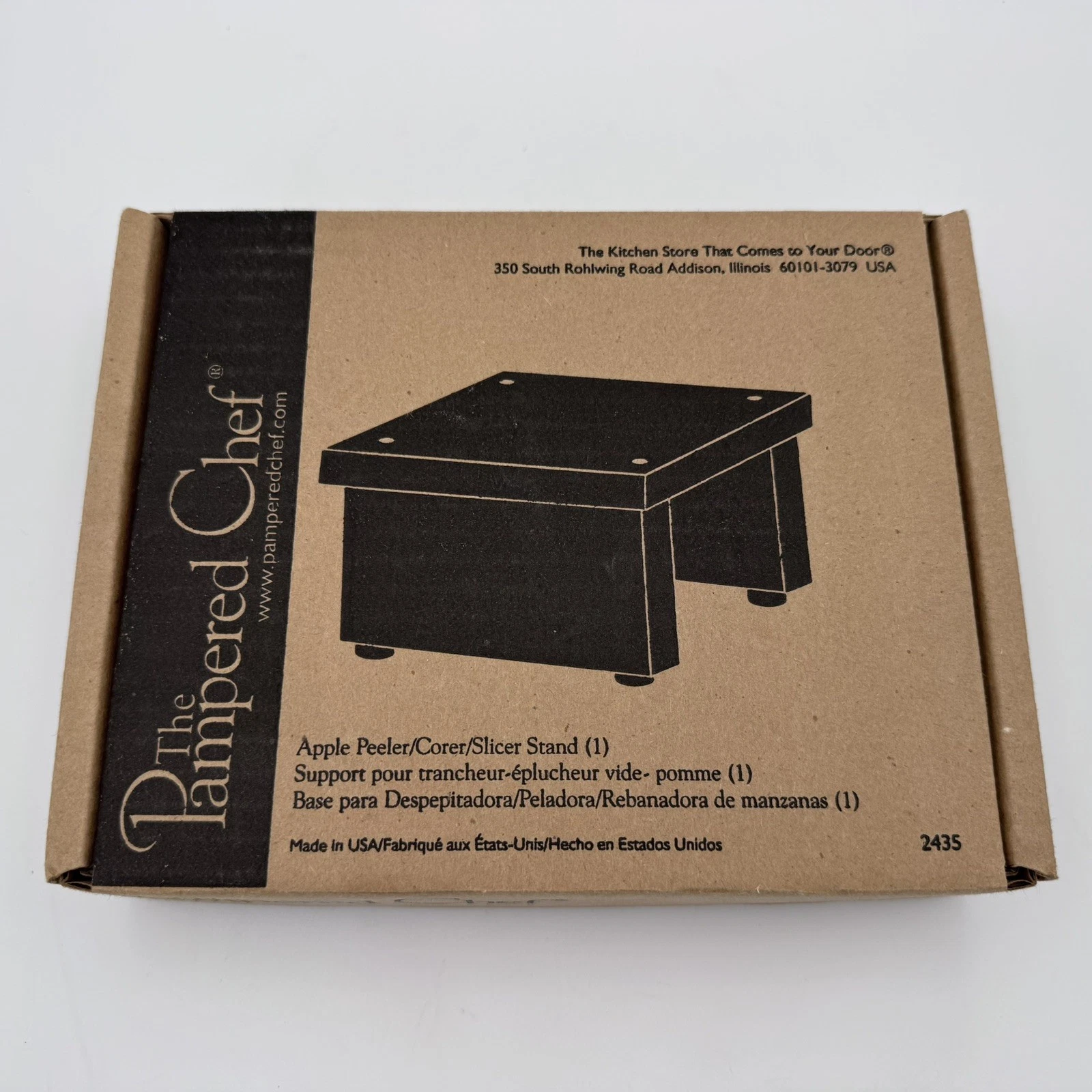 The Pampered Chef - Apple Peeler/Corer/Slicer Stand - 2435. New In Box!