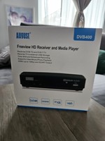 Brand New Boxed Freeview HD RECEIVER & MEDIA PLAYER - August DVB400 with Remote