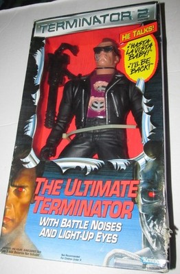 THE ULTIMATE TERMINATOR 12 Talking Figure With Light-Up Eyes 1991 K-B Toys NEW
