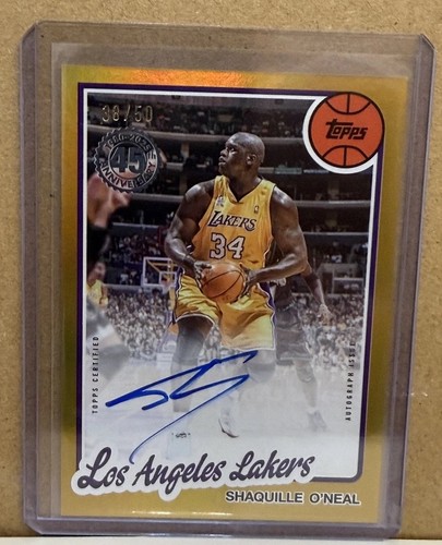 Shaquille O'Neal #80B2-SO 2025 Topps 1980 Autograph card