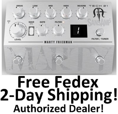 New Tech 21 Marty Friedman SansAmp MF1 Preamp Guitar Effects Pedal