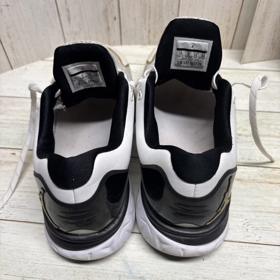 Nike Air Jordan Flight Flex Mens Sneakers Size 10 White Gold Black - Image 4 of 4