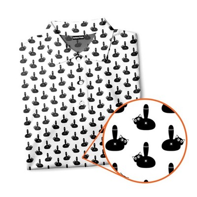 Puss Birdie Tail   Funny Golf Polo Shirt