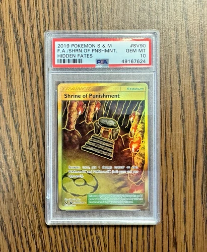 Pokemon Hidden Fates Shrine of Punishment Full Art #SV90 PSA 10