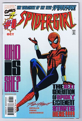 超希少 Fasanella's City 洋書 ファサネラ Spider-Girl #0 VF/NM Signed w/COA Ron Frenz 1998 Marvel Comics | eBay