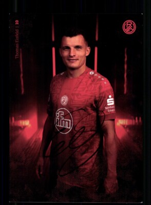 Thomas Eisfeld Autograph Card Red White Food 2024-25 Original Signed