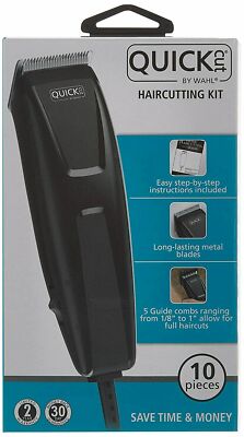 WAHL Quick Cut 10 Piece Hair Cutting Kit Mens Haircut Trimmer Clipper 9314-300 