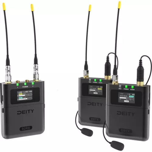Deity Microphones Theos Digital 2-P Wireless Omni Lav Mic System, 550-663MHz