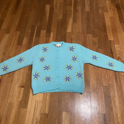 Love and harmony, teal green cardigan, sweater size medium. Beautiful.