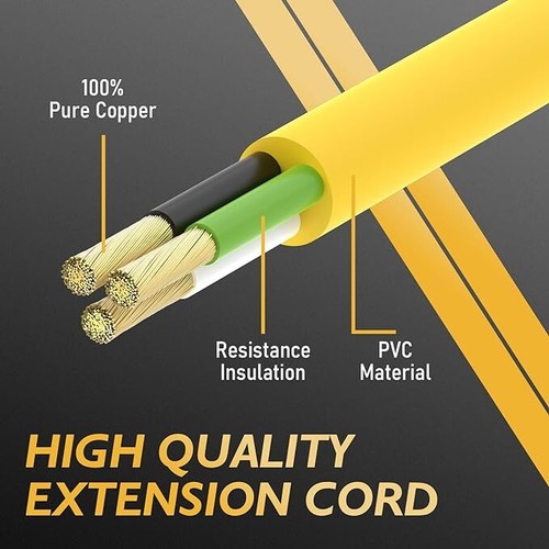 Cable de extensión de alimentación de alta resistencia 8 AWG 20 FT 6-50P a 6-50R para máquinas de soldadura - Imagen 4 de 5