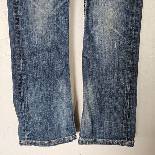 Cowgirl Tuff Girls 6 Blue Denim Jeans Bootcut Don't Fence Me In Western Boho - Picture 4 of 7