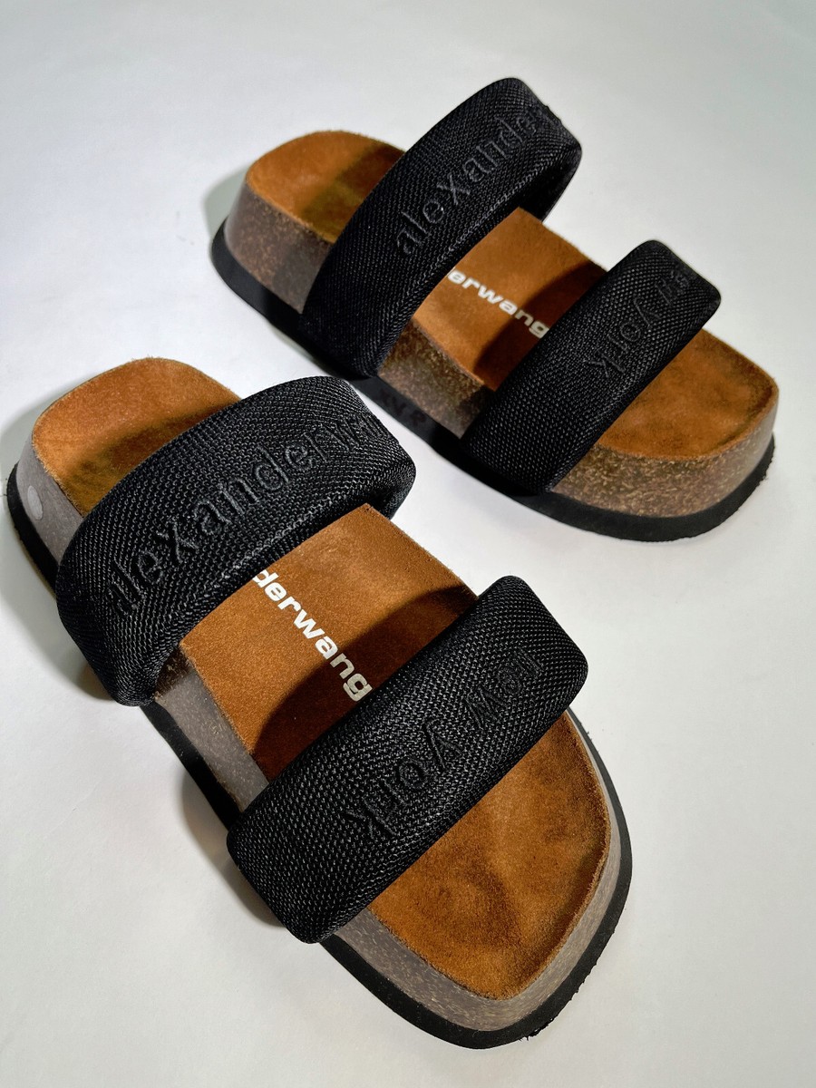 Alexander Wang Grey Ronan Sandals Slides women luxury EU36 Alexander Wang Grey Ronan Sandals Slides women luxury EU36