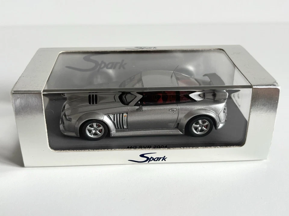 Súper Raro 1:43 Spark Models 2004 MG SVR Plata Oscura ¡En Perfecto Estado!! Foto 2 de 4