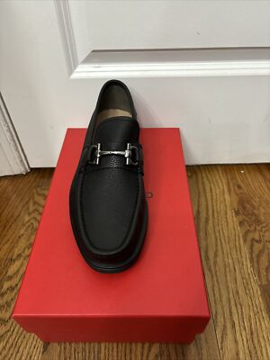 New Salvatore Ferragamo GLASGOW 11.5 EEE Black Leather Shoes. | eBay