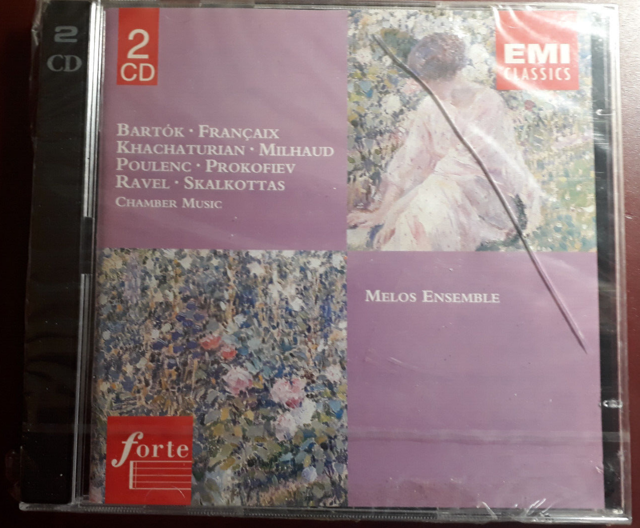 MELOS ENSEMBLE CHAMBER MUSIC-BARTOK/RAVEL/POULENC*2CD BRAND NEW SEALED SIGILLATO