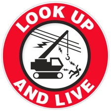 Look Up and Live Bumper Sticker Military Vinyl Soldier Decal 5"