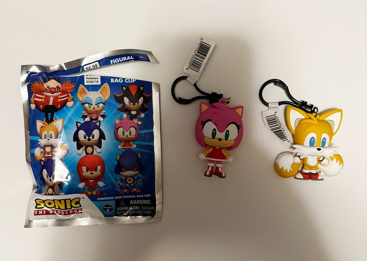 Sonic the Hedgehog 3D Figural Foam Bag Clip Blind Keychain